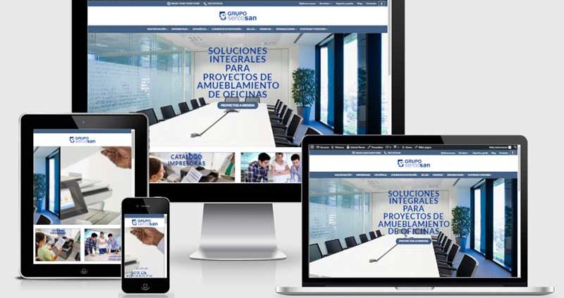 La nueva página web de Sercosan