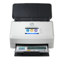 HP N7000 Enterprise Flow escaneando documentos empresariales a alta velocidad