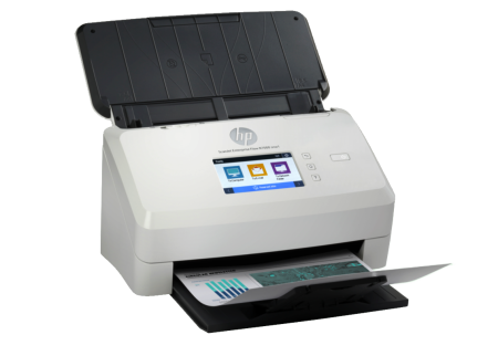 HP N7000 Enterprise Flow escaneando documentos empresariales a alta velocidad