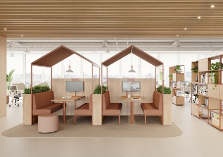 Meeting House Dynamobel espacio modular para oficinas modernas