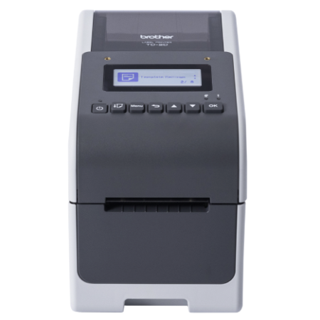 Impresora Brother TD-2350D300 con resolución 300dpi, pantalla LCD, WiFi y Bluetooth. Perfecta para etiquetas detalladas y conectividad avanzada. Compra en Cantabria.