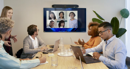 kit videoconferencia poly studio v52 pantalla 65 pulgadas salas medianas hp poly