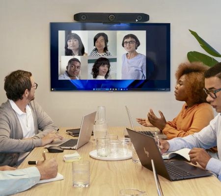 kit videoconferencia poly studio v52 pantalla 65 pulgadas salas medianas hp poly