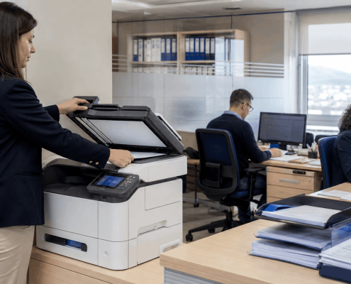 Impresora multifunción profesional en una asesoría de Cantabria