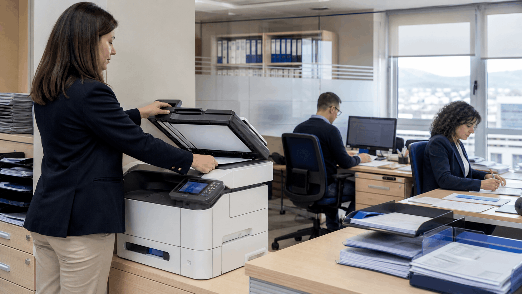 Impresora multifunción profesional en una asesoría de Cantabria